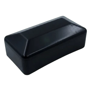 Fekete UFR végzáró PV szerelőprofilokhoz 80×40 mm – LLDPE polietilén