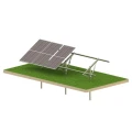 Solar KIT T1V Light talajszerkezet 6 PV panelhez függőleges elrendezésben GPV-T1V-L6 (1)