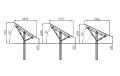 Solar KIT T1V Light talajszerkezet 6 PV panelhez függőleges elrendezésben GPV-T1V-L6 (2)