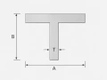 Alumínium T-szelvény 30×30×3 mm – T profil EN AW-6060 hossz 2000 mm 001-868 (2)