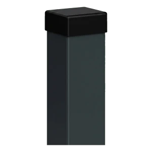 Kerítésoszlop 80x80 mm grafitszürke RAL 7016 záró sapkával – 2,0 fm