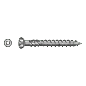 TOBSTEEL Quadra-Speed ART. 9001 teraszcsavar A2 rozsdamentes acél 5,0 x 70 mm TX25