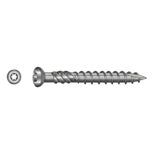TOBSTEEL Quadra-Speed ART. 9001 teraszcsavar rozsdamentes acél C1 5,0 x 40 mm TX25