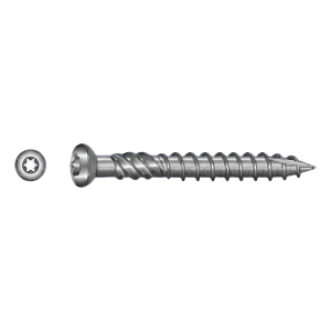 TOBSTEEL Quadra-Speed teraszcsavar ART. 9001 rozsdamentes acél C1 – 5,0 x 50 mm TX25