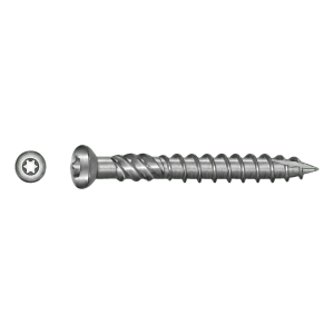 TOBSTEEL Quadra-Speed teraszcsavar ART. 9001 rozsdamentes acél 5,0 x 80 mm TX25