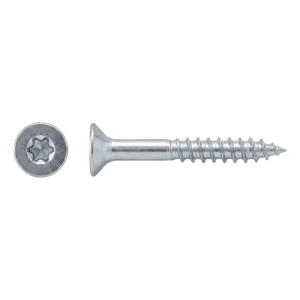 A2 rozsdamentes acél faszerkezeti csavar TX25 6,0×40 mm – süllyesztett fej, részleges menet – 100 db/doboz
