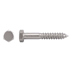 A2 rozsdamentes acél facsavar DIN 571 5×30 mm – hatlapfej – 200 db/doboz