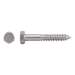 A2 rozsdamentes acél facsavar DIN 571 6×120 mm – hatlapfej – 100 db/doboz