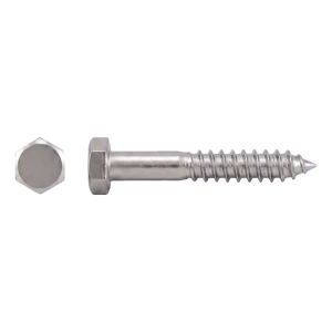A2 rozsdamentes acél facsavar DIN 571 5×50 mm – hatlapfej – 200 db/doboz