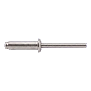 Rozsdamentes Vakszegecs A2/A2 ISO 15983 5,0×10 mm – lapos, nyitott fejjel – 500 db-os karton