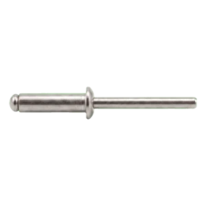 Rozsdamentes A2/A2 vakszegecs ISO 15983, 6,0×12 mm – lapos fejű, nyitott – 250 db/karton