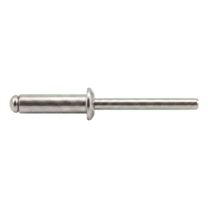 Vakszegecs rozsdamentes A4/A4 ISO 15983 5,0×10 mm – lapos, nyitott fejű – 500 db-os karton