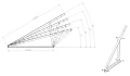 Szerelési háromszög, Állítható - 15-30 Függőleges - 1500x580x1050 PV-09-07 (2)