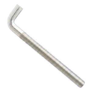 Derékszögű menetes horog metrikus menettel, horganyzott M10×120 mm