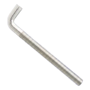 Derékszögű menetes horog metrikus menettel, horganyzott M12×185 mm