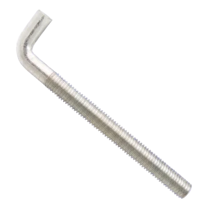 Derékszögű menetes horog metrikus menettel, horganyzott, M12×155 mm