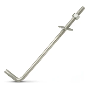 L alakú horgonycsavar talpszelemenhez (hajlított csavarkötő) M12×400 mm – horganyzott