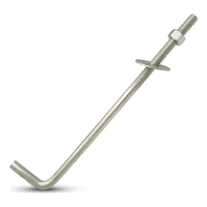 L alakú horgonycsavar talpszelemenhez (hajlított végű csavaros rögzítő) M12×500 mm – horganyzott