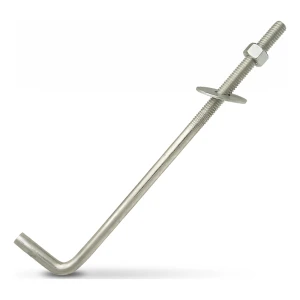 L alakú horgonycsavar talpszelemenhez (hajlított csavaros kötőelem) M14×350 mm – horganyzott