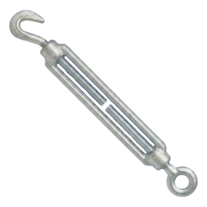 Horganyzott Feszítőzár horog–szem M14×140 mm, DIN 1480