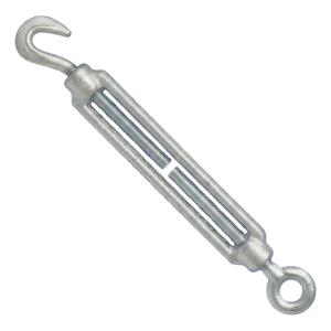 Feszítőzár horog–szem horganyzott, M16×170 mm, DIN 1480
