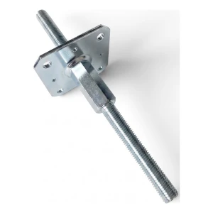 Állítható oszloptartó 110×110 mm, M20 menet – 330 mm magas, horganyzott