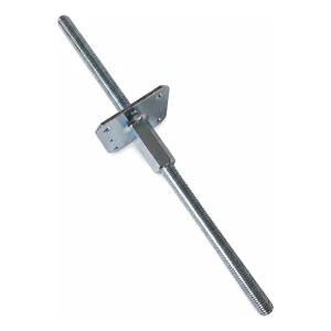 Állítható oszloptartó 110×110 mm, M20 menet – 500 mm magasság, horganyzott