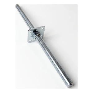 Állítható oszloptartó 80×80 mm, M24 menet – 500 mm magasság, horganyzott