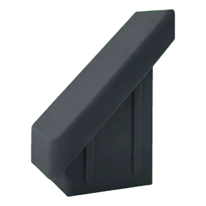 Belső oszlopsapka kerítésoszlophoz 20×30 mm, ferde 45°, antracit, falvastagság 2,0 mm