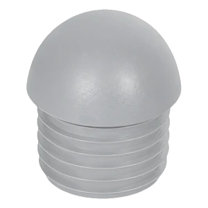 Csődugó kerek, félgömb alakú, Ø 22 mm, szürke