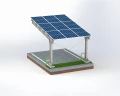 Fotovoltaikus Autóbeálló fészer 1 jármű részére L 5,7m x 3,3m Napelemes kocsibeálló GPV-101-06 (3)