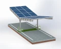 Fotovoltaikus Autóbeálló fészer 2 jármű részére T 11,4m x 3,3m Napelemes kocsibeálló GPV-101-08 (2)