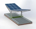 Fotovoltaikus Autóbeálló fészer 2 jármű részére T Eco 11,4m x 3,3m Napelemes kocsibeálló GPV-101-09 (2)