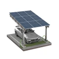 Fotovoltaikus Autóbeálló fészer 1 jármű részére L 5,7m x 3,3m Napelemes kocsibeálló GPV-101-06 (2)