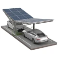 Fotovoltaikus Autóbeálló fészer 2 jármű részére T Eco 11,4m x 3,3m Napelemes kocsibeálló GPV-101-09