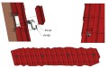 T-kampó 145 mm (4-5-5) 1.4016-os fokozatú állítható VARIO típus 2 PV-08-40 (3)