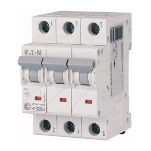 Túláramvédelmi megszakító B 20A 3P 6kA HN-B20/3 xPole Home 194882 EATON