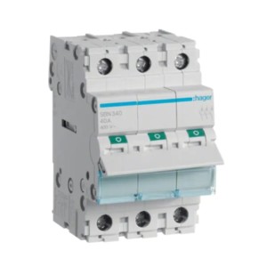 Leválasztó kapcsoló leválasztó 3 fázisú 3P 40A 400V AC SBN340 HAGER