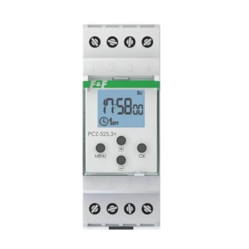 Csillagászati programozható időzítő éjszakai intervallummal 1 csatorna PCZ-525.3 F&F FILIPOWSKI GPV-401-108
