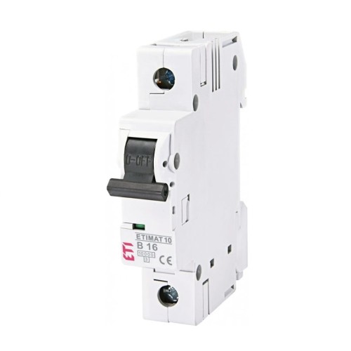 Túláramvédelmi megszakító B 16A 1P 10kA ETIMAT10 002121716 ETI GPV-401-131