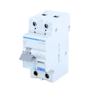 Hager hibásáramú megszakító túláramkomponenssel B 10A 1P+N 6kA 30mA AC típus