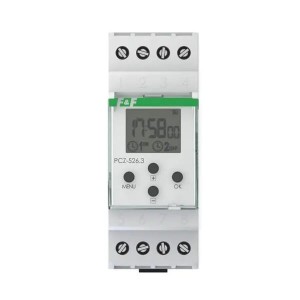 F&F Filipowski időzítő 32x1P I=2x16A 24÷264V AC/DC 2 modul