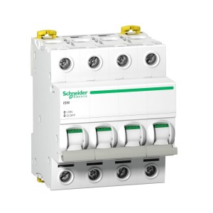 Schneider Electric 3-fázisú leválasztó kapcsoló 4P 100A 415V AC iSW-100-4 Acti9