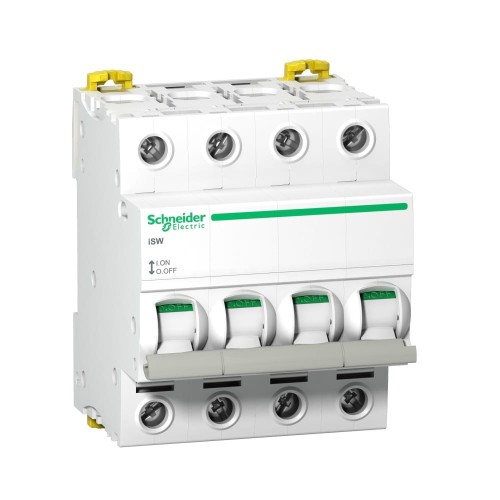 Schneider Electric 3-fázisú leválasztó kapcsoló 4P 100A 415V AC iSW-100-4 Acti9 GPV-401-186