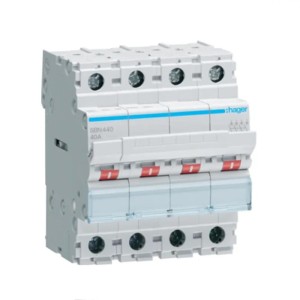 Hager 3-fázisú leválasztó megszakító 4P 40A 400V AC