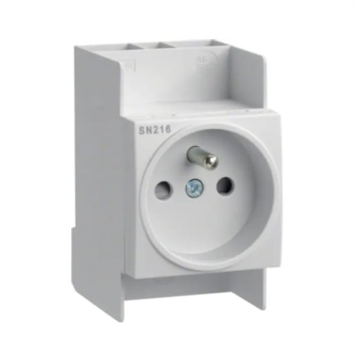 Hager DIN sínes 10-16A 250V-os aljzat földelő tüskével GPV-401-193