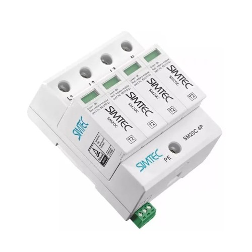 Simtec túlfeszültség-levezető 2. típus (C osztály) 4P 20kA 1,5kV GPV-401-202