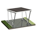 Fotovoltaikus Autóbeálló fészer VICA 1 jármű részére Napelemes kocsibeálló SOLO GPV-105-01 (2)