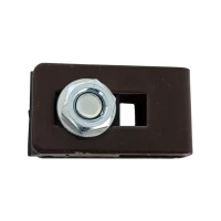 Univerzális bilincs tartó csatlakozó kerítéspanelekhez barna