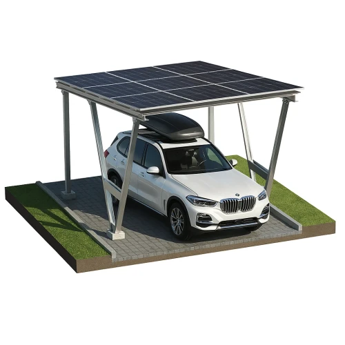 Fotovoltaikus Autóbeálló fészer VICA 1 jármű részére Napelemes kocsibeálló SOLO GPV-105-01
